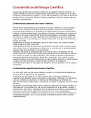 Características del Ensayo Científico