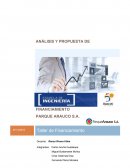 ANÁLISIS Y PROPUESTA DE FINANCIAMIENTO PARQUE ARAUCO S.A