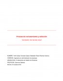 Proceso de reclutamiento y selección. Vendedor de tienda retail