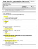 PRUEBA DE LECTURA COMPLEMENTARIA: LOS PECOSOS