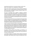 ANTECEDENTE HISTÓRICO DE LA ESCUELA INTEGRAL DE EDUCACIÓN BÁSICA “JUSTO SIERRA” DE LA COMUNIDAD DE CHAMACUERO