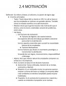 Gestion empresarial. MOTIVACIÓN