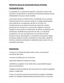 PROYECTO ANUAL DE EDUCACION SEXUAL INTEGRAL