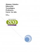 TRABAJO DE EDUCACION TECNOLOGICA
