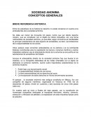 SOCIEDAD ANONIMA CONCEPTOS GENERALES