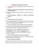 Migracion de plastico en la bahia de cartagena