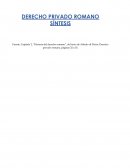 DERECHO PRIVADO ROMANO Capítulo 2, “Historia del derecho romano”