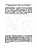 INFLUENCIA DE LOS SERVICIOS PSICOLÓGICOS Y ADMINISTRATIVOS EN EL COMPORTAMIENTO DE LOS REOS DEL PENAL DE BARRIENTOS