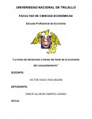 La toma de decisiones a través del lente de la economía del comportamiento