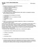 HOJA DE TRABAJO - ADMINISTRACIÓN DE EMPRESAS