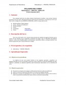 SYLLABUS DEL CURSO Matemáticas 2