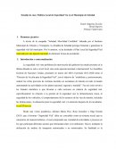 Estudio de caso: Política Local de Seguridad Vía en el Municipio de Soledad