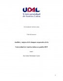 Análisis y mejora de la imagen corporativa de la Universidad de América latina en puebla 2019