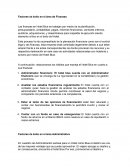 Factores de éxito en el área de Finanzas