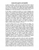 Causas de la guerra civil española