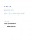 PLANIFICACION JORNADA EXTENDIDA