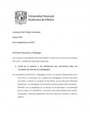 Actividad. Educación y Pedagogía