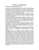 HISTORIA DE LA EMBRIOLOGÍA