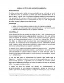 CODIGO DE ÉTICA DEL INGENIERO AMBIENTAL