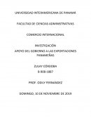 Exportaciones Panameñas y el Apoyo del Gobierno
