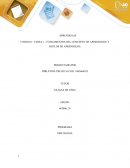 FUNDAMENTOS DEL CONCEPTO DE APRENDIZAJE Y ESTILOS DE APRENDIZAJE