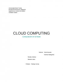 Cloud Computing. Computación en la Nube. Página 1