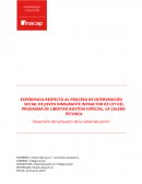 Desarrollo del proyecto de la sistematización