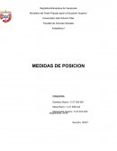 Estadística I MEDIDAS DE POSICION