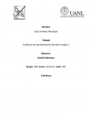 Evidencia de aprendizaje etapa 3 literatura