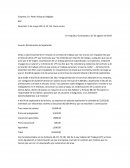 Reclamación de liquidación