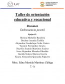 Taller de orientación educativa y vocacional