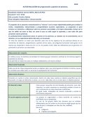 AUTOEVALUACIÓN de programación y gestión de prácticas