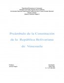 Preámbulo de la constitución