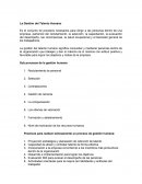 La Gestión del Talento Humano