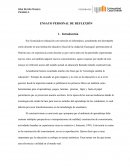 ENSAYO PERSONAL DE REFLEXIÓN ALBA METODO CONSTRUCTIVISTA