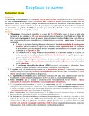 Neoplasias de pulmón Epidemiología y etiología