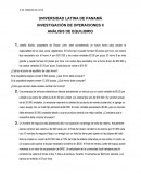 INVESTIGACIÓN DE OPERACIONES II ANÁLISIS DE EQUILIBRIO
