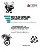 Nombre del Proyecto: Refaccionaria Zacualtipán