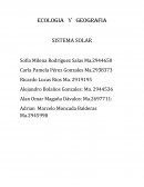 ECOLOGIA Y GEOGRAFIA SISTEMA SOLAR