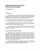 Balanced Scorecard: Evolucion del Concepto