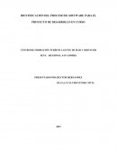 IDENTIFICACIÓN DEL PROCESO DE SOFTWARE PARA EL PROYECTO DE DESARROLLO EN CURSO