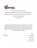 Elaboracion de un instructivo de reclutamiento y capacitacion