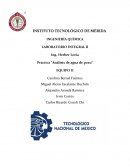 Práctica Análisis de Agua de Pozo (Subterráneo)