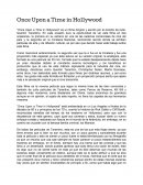 Once Upon a Time in Hollywood-Ensayo