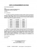 CARTA DE REQUERIMIENTO DE PAGO
