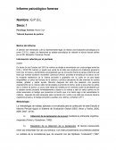 Informe psicológico forense