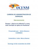 ¿Qué es la inflación? y como este concepto se aplica en Honduras