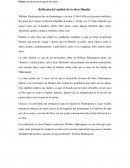 Reflexión del análisis de la obra Hamlet