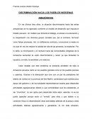 DISCRIMINACIÓN HACIA LOS PUEBLOS INDÍGENAS AMAZÓNICOS