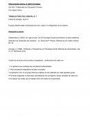 PSICOLOGÍA SOCIAL E INSTITUCIONAL